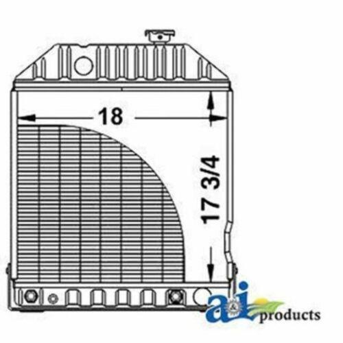 E7NN8005BA Radiator W/Cooler (Rear Fittings) Fits Ford/NH 5110 6410 6610 7410