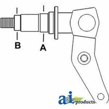 D125863 Spindle (LH) Fits Case-IH 480E 584D 584E 585D 585E 586D 586E