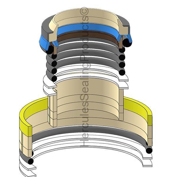 2438U1106R300 Boom Cylinder Seal Kit Fits Kobelco SK200 III (H!1)