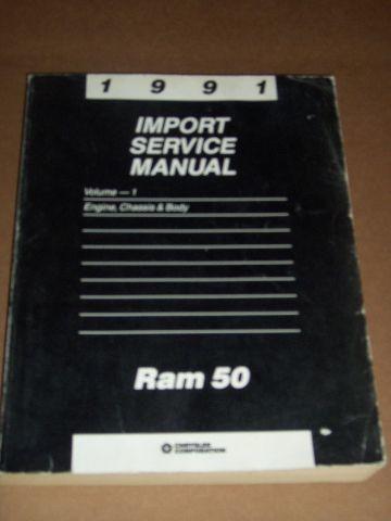 1991 Import Service Manual Ram 50