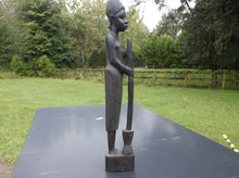 African Wooden Art Sculpture 14 3/4"