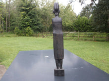 African Wooden Art Sculpture 14 3/4"
