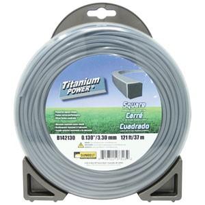 B142130 1# Donut .130 Square Titanium Power Trimmer Line, .130
