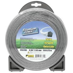 B152105 1# Donut .105 Twist Titanium Power Trimmer Line, .105" twist