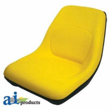 AM126865 Seat High Back Yellow Fits John Deere: LTR155 LTR166 LT133 LT155 LT166