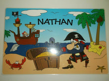 Personalized Boys Name Placements with Dry Erase Games On Back - "Nathan"