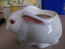 Avon Bunny ceramic Planter Perfumed Candle Holder