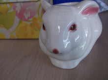 Avon Bunny ceramic Planter Perfumed Candle Holder