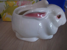 Avon Bunny ceramic Planter Perfumed Candle Holder