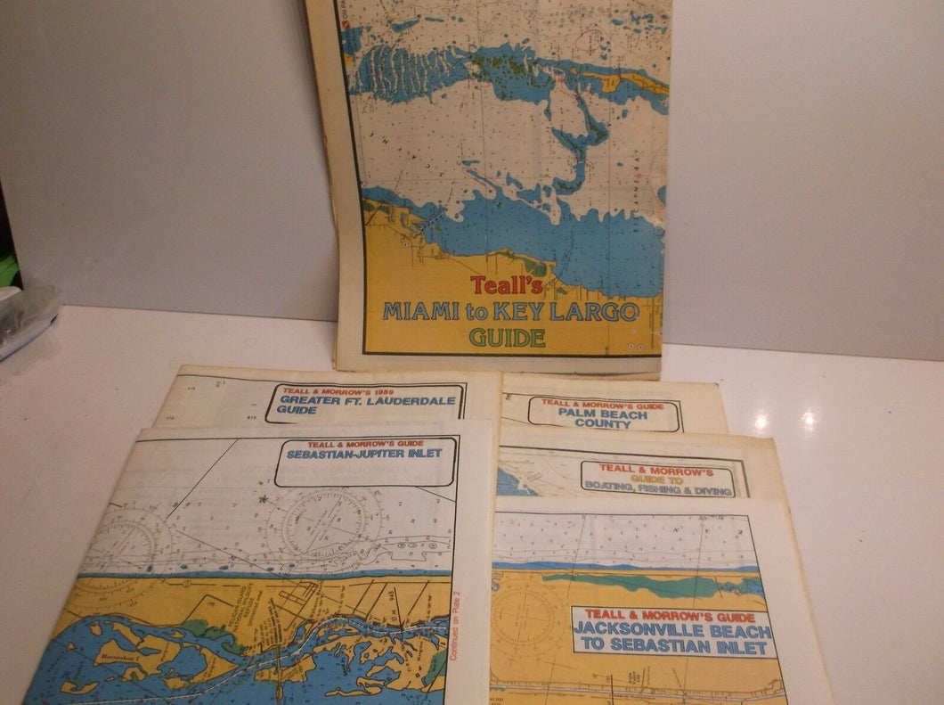 (6) Teall & Morrow's Guide Maps for East Florida