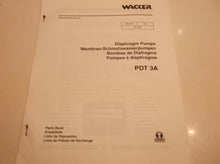 Wacker Diaphragm Pump PDT 3A Parts Book JJ1
