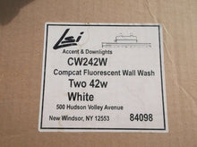 CW242W LSI Accent & Downlights Compact Fluorescent White Wall - 2-42W Light