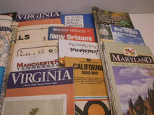 (20) Lot of Various US State Maps - Directions & Locations of Interest