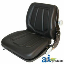 FLS322BL Forklift Seat, Shock Absorbing Spring, Black