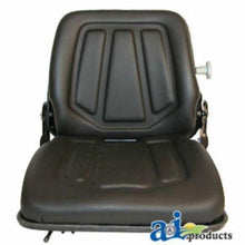 FLS322BL Forklift Seat, Shock Absorbing Spring, Black