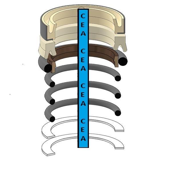 2438U1108R100 Arm Cylinder Seal Kit Fits Kobelco SK200 III
