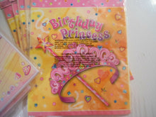 4 Packs Of Princess Party Invitations ~ 5 Packs Of Princess Party Gift Bags