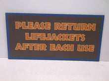 Disney Signage "No Running Please" Vinyl Sign - 4" x 12"