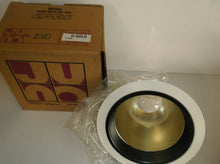 Juno Lighting 230 White, Black & Gold Recess Light Adapter 6" I.D. 7 1/2" O.D.