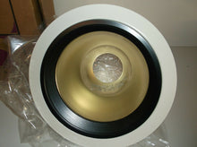 Juno Lighting 230 White, Black & Gold Recess Light Adapter 6" I.D. 7 1/2" O.D.