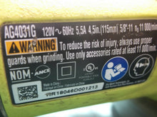 Ryobi AG40131G 4 1/2" Corded 5.5 Amp Angle Grinder With Grinding Disc & Wrench