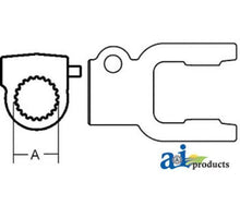 D261206 Quick Disconnect Tractor Yoke Fits Domestic: 2600 Series
