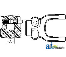 D441120 Safety Slide Lock Tractor Yoke 1-3/4" bore 20 spline Yoke