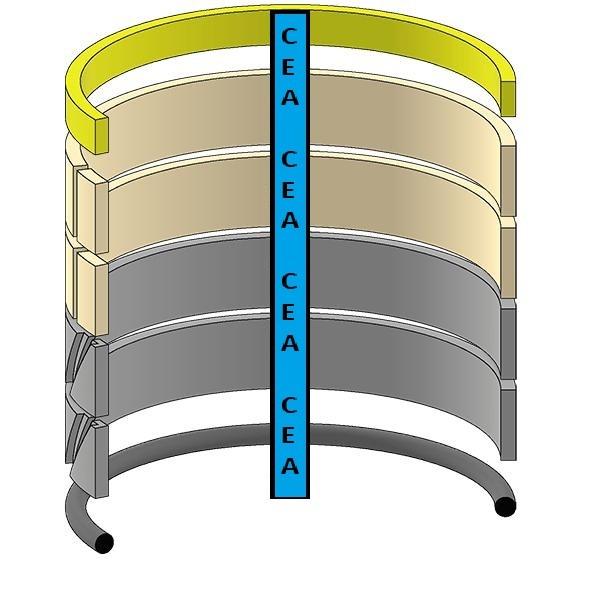 2438U1105R200 Bucket Cylinder Seal Kit Fits Kobelco SK200