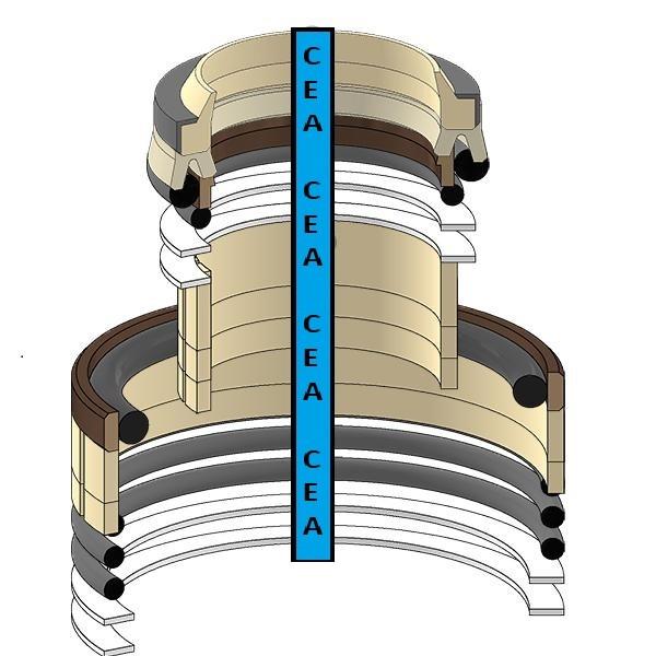2438U1133R300 Boom Cylinder Seal Kit Fits Kobelco SK115 SK120