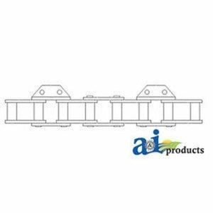 634335 Upper Slat Chain Set, CA550 Ford / New Holland Round Baler: 846,847