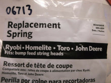 06713 Ryobi Spring For Spool Bump Head-Also Fits Homelite,Toro,John Deere