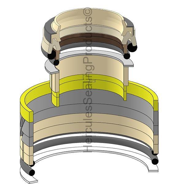 2438U1948R500 Arm Cylinder Seal Kit Fits Kobelco SK150 III