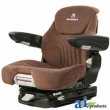 MSG95741BNC Grammer Seat Assembly, Brown MATRIX CLOTH, Black Vinyl Armrests