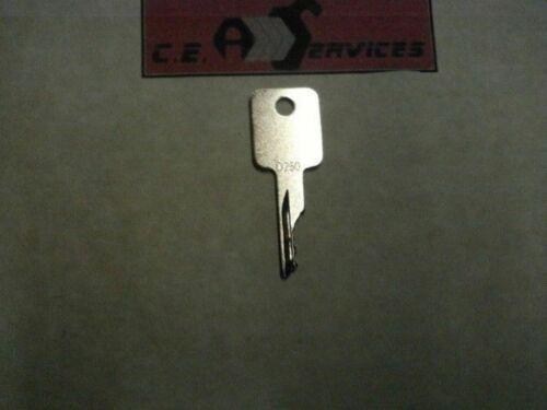 (1) Key Fits Case Bobcat IR Komatsu Grove Tennant Terex Timberjack D250 c6