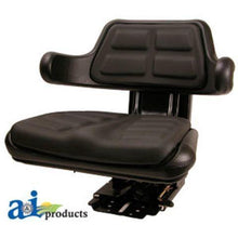 W223BL Seat Wrap Around Back w/ Arms, Plastic, Black Fits Case-IH,Allis Chalmers