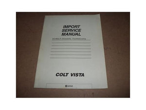 1987 Dodge Plymouth Colt Vista Service Manual ECI-Multi