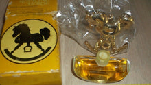 Avon Rocking Horse Tree Ornament & Bottle - Sweet Honesty Cologne