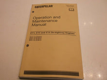 SEBU7695-04 Caterpillar C11, C13 & C15 On-Hwy Eng Ops & Maint Manual JJ1