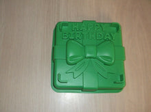 Happy Birthday 8" Silicone Baking Mold Square Green