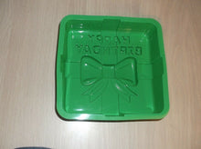 Happy Birthday 8" Silicone Baking Mold Square Green