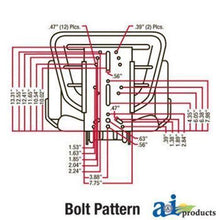 008000167B91 Complete Seat, Black Mahindra Tractor 4500 5500 6000 6500