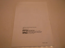 Multiquip A.C. Generator GA-2.5H/3.6HA/6HA/6HEA Instruction Manual JJ1