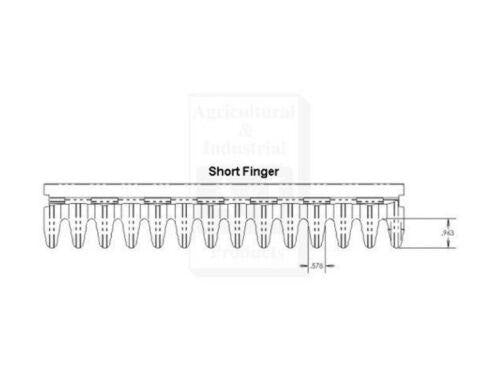 AH130378 Chaffer, Top; Short Finger John Deere Combine: 6620 Titan II SN 610401>