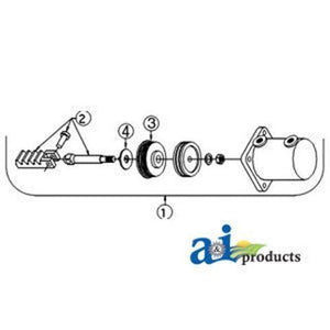1041940M91 Power Steering Cylinder Kit fits Massey Ferguson 20 2135 TO35 135 35
