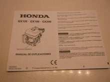 Honda GX120 - GX160 - GX200 Engine Manual De Explicaciones (Spanish) JJ1