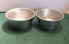 2 Solid Aluminum Bowls