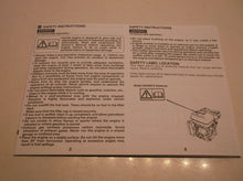 Honda GX120 - GX160 - GX200 Engine Owner's Manual (English) JJ1