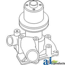 163365AS Water Pump w/ Pulley Fits White/Oliver Mpl Moline 4-78 1650 1655 2-70