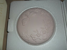 Avon Butterfly Fantasy 2 Porcelain Dishes & Fragrance Soap 22 KT Gold Trim