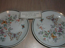 Avon Butterfly Fantasy 2 Porcelain Dishes & Fragrance Soap 22 KT Gold Trim